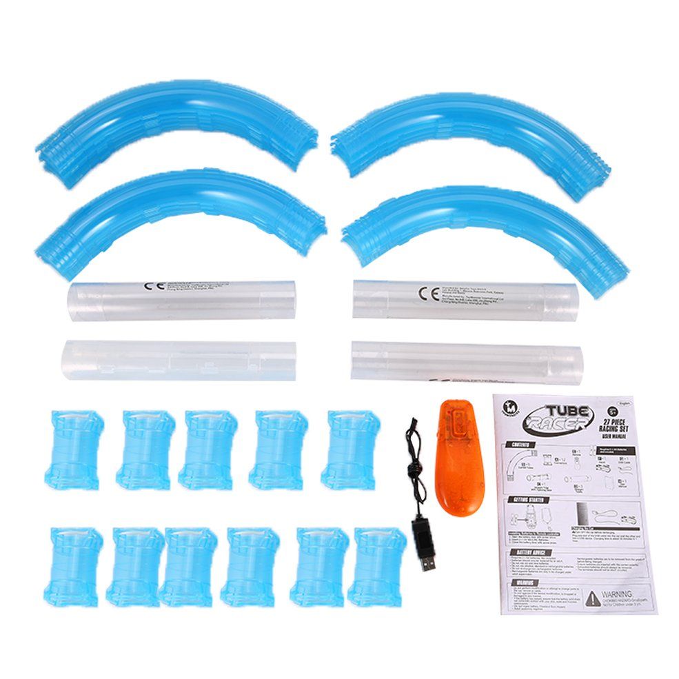 YS001-1 35pcs RC Pipe Track Car Remote Control Tube Toy DIY High Speed