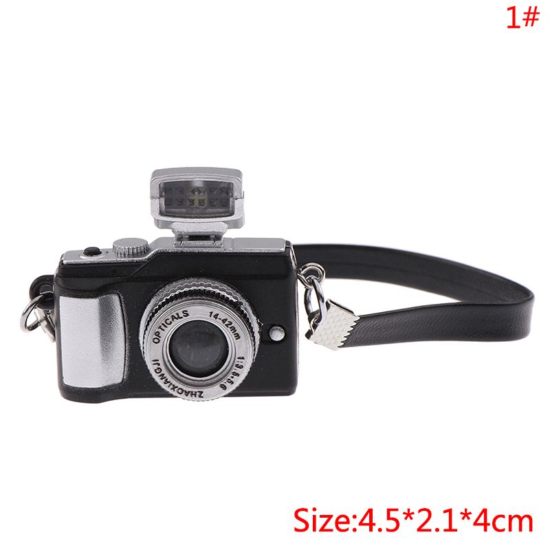 1Pc Dollhouse Miniature Digital SLR Camera Dolls House Decoration Accessory