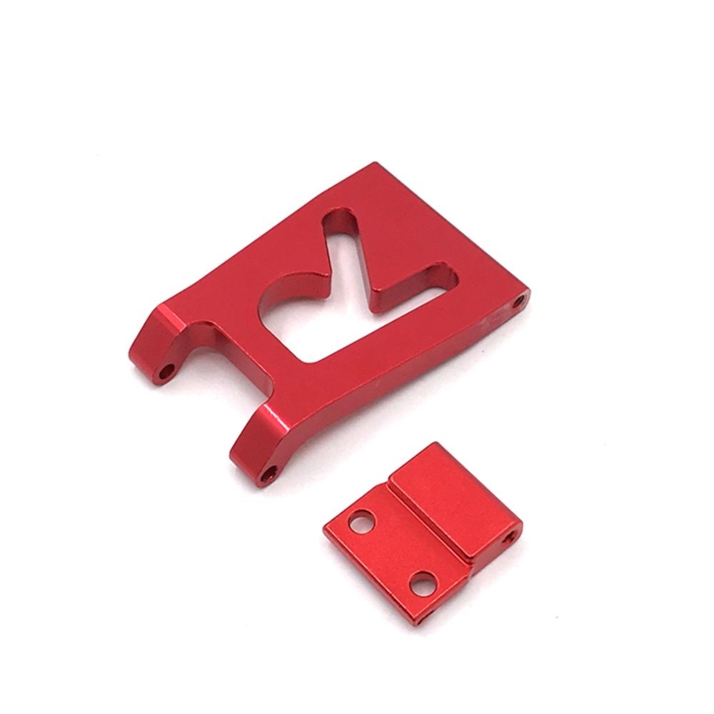 for Wltoys 124018 1/12 RC Car Upgrade Parts RC Car Metal Rear Bumper Anti-Collision Bar Spare Accessories,Red
