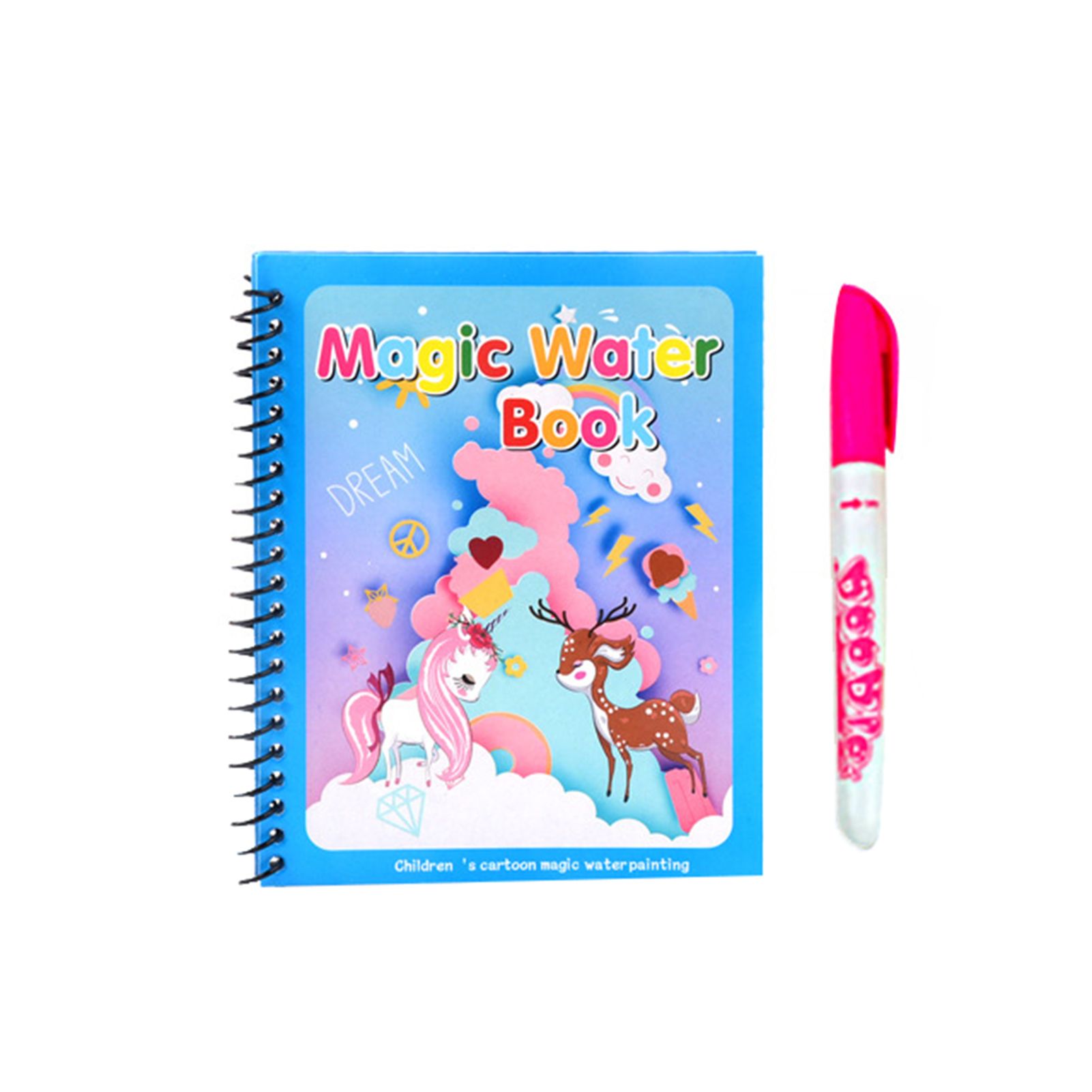 Greenhome Children Reusable Refillable Water Painting Graffiti Drawing Book Kids Gift