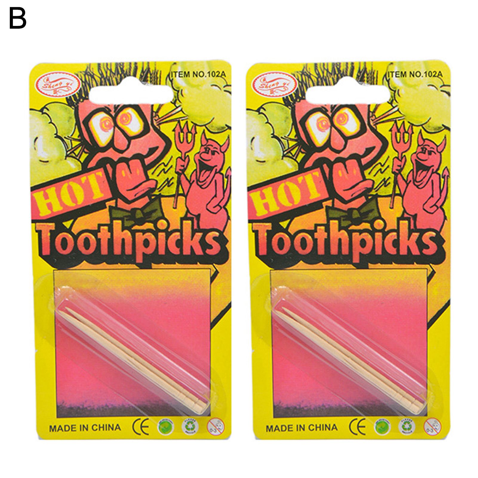 Funny Itching Poer Porle Spicy Toothpick Fake Itching Poer