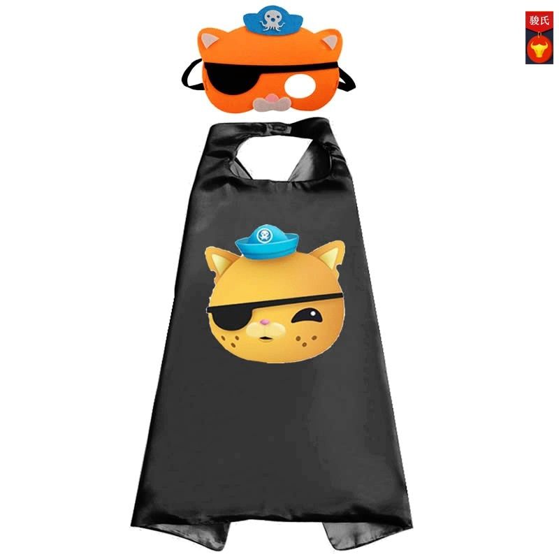 Octonauts toys set Mask Cape Cloak Cosplay Cartoon Octonauts Birthday Gifts Christmas Halloween party decoration Kids Toy