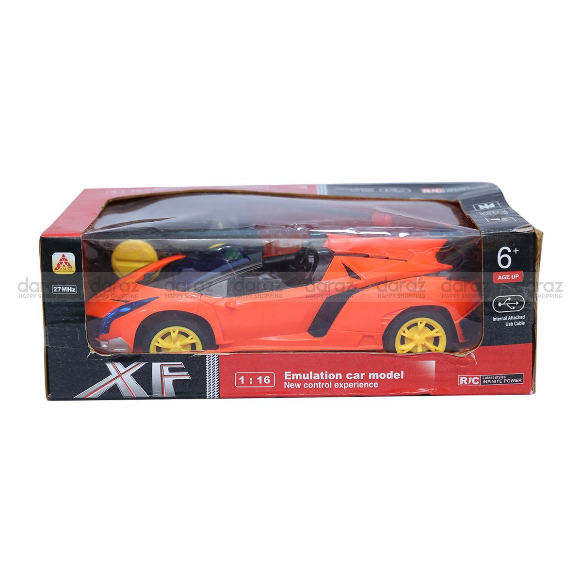 XF Remote Control Charging System Car for kids- Orange