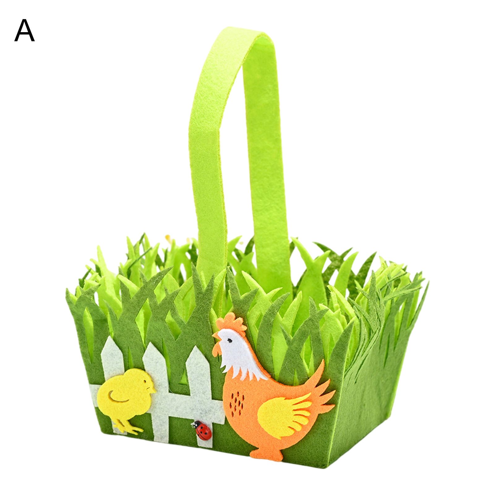 Candy Basket Lightweight Creative Chicken Applique Basket Decor