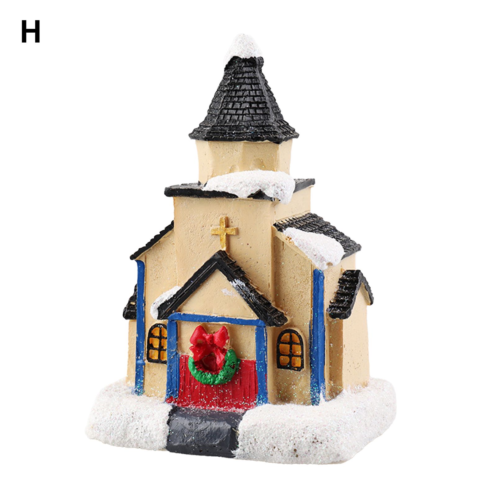 niature Statues Vivid LED Glowingniature House Statues