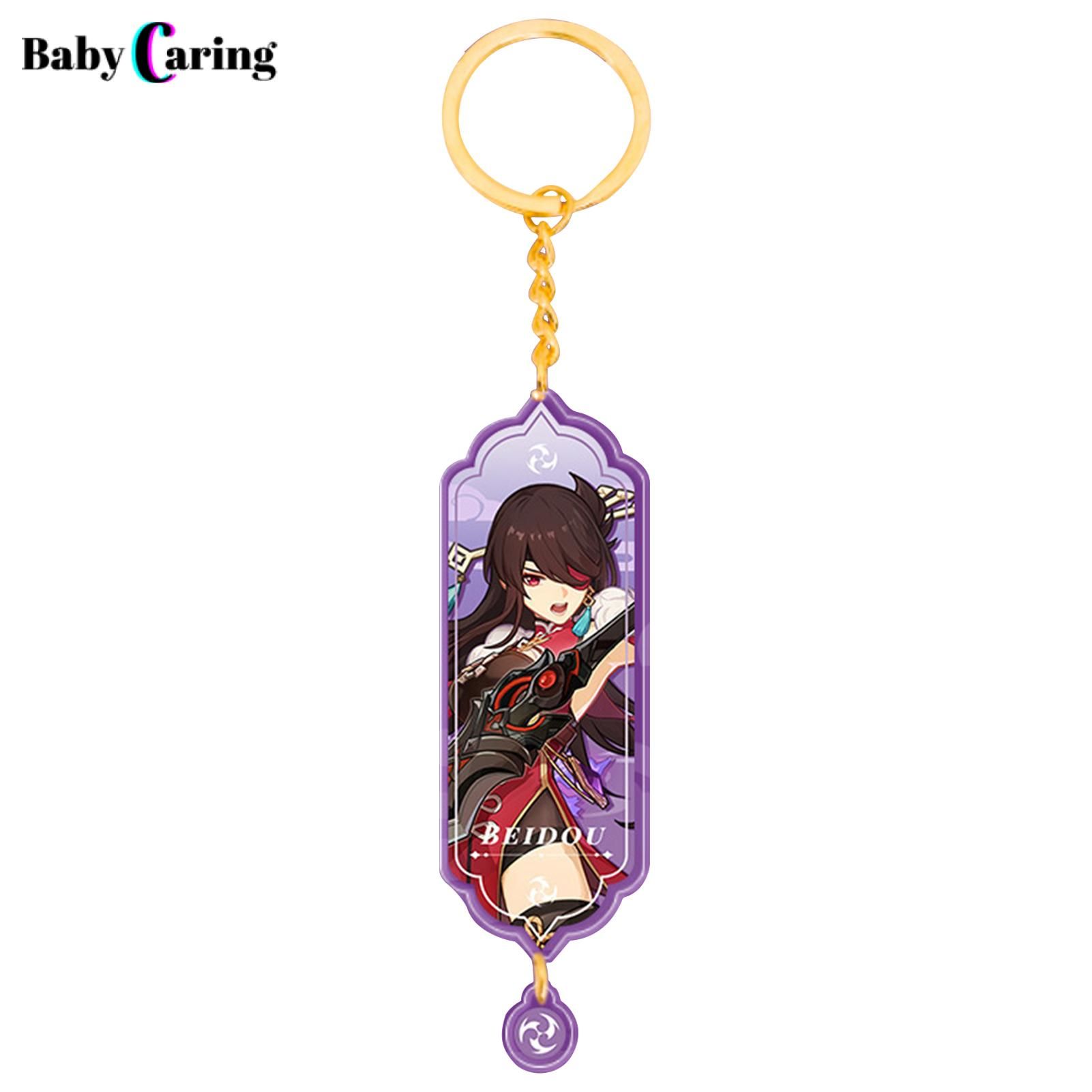 Key Pendant Kunikuzushi Morax Kaeya Figure Anime Game Key Pendant
