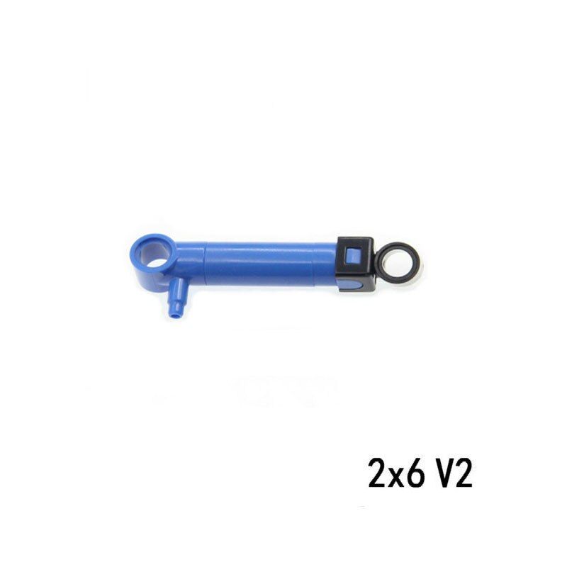 1Piece Yellow Pneumatic Cylinder 1 x 11 with 2 Stepped Inlets [V2] Compatible with Technic 19476 Blocks Bricks Parts Toys