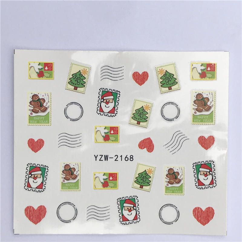 ZKO 1 Sheet Fruit Design Nail Art Sticker Water Transfer Decals Summer Watermelon Tattoos Slider Color Tips Decoration