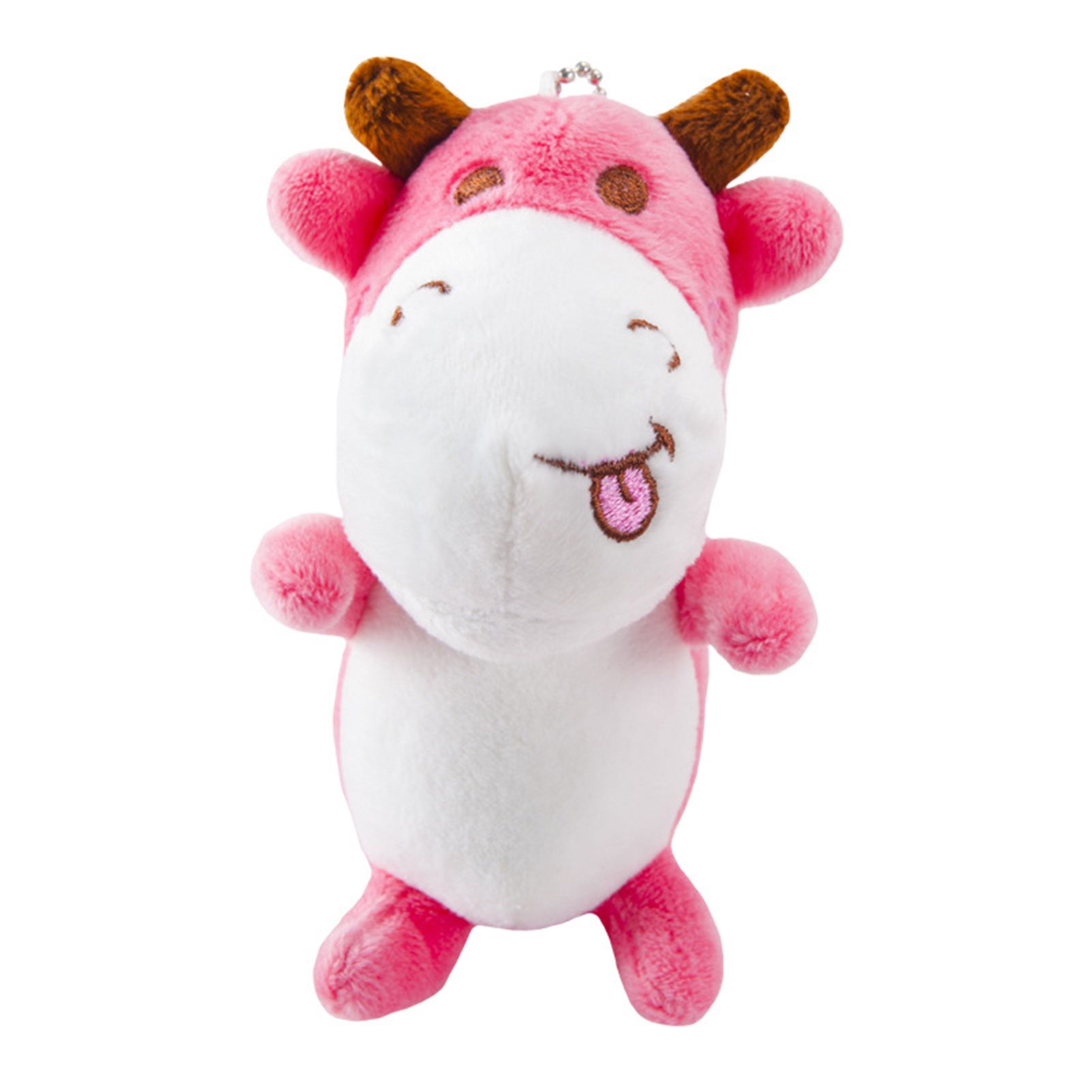2021 Ox Year Cow Plush Doll Boys Girls Cartoon Stuffed Toy Keychain Pendant Gift