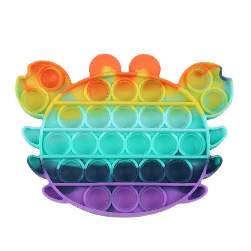 Push Bubble Sensory Pop It Fidget Toy Box  Figet Stress Reliever Toys  Child Funny Anti Stress Popit Reliver Poppit