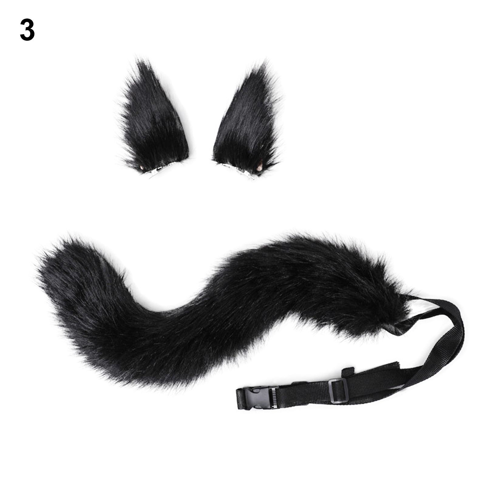 Cosplay Fox Tail Decorative Halloween Fox Ears Tail Decor