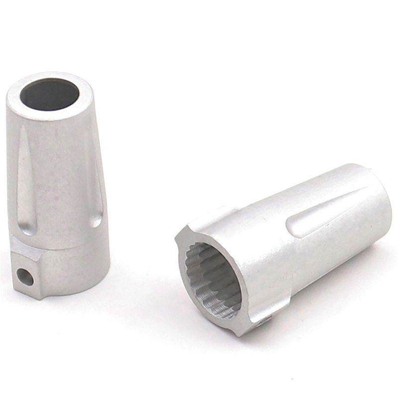Rear Axle Hub Steering Rear Knuckles Adapter for 1/8 Axial Wraith RR10 AX90018/20/31/48/53 RC Car Accessories-Silver
