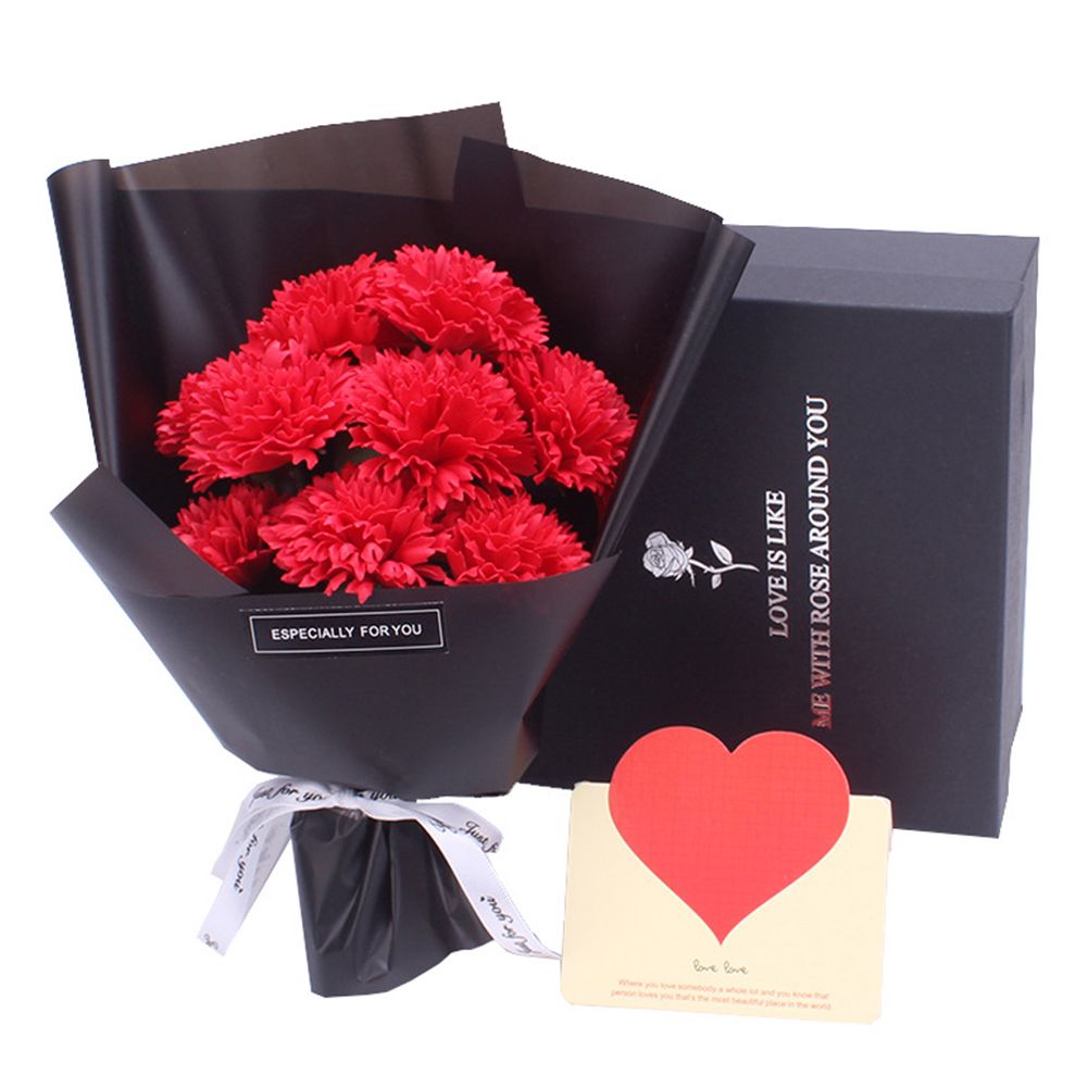 1 Bouquet Artificial Soap Rose Flower Valentine Day Gift Wedding Decor
