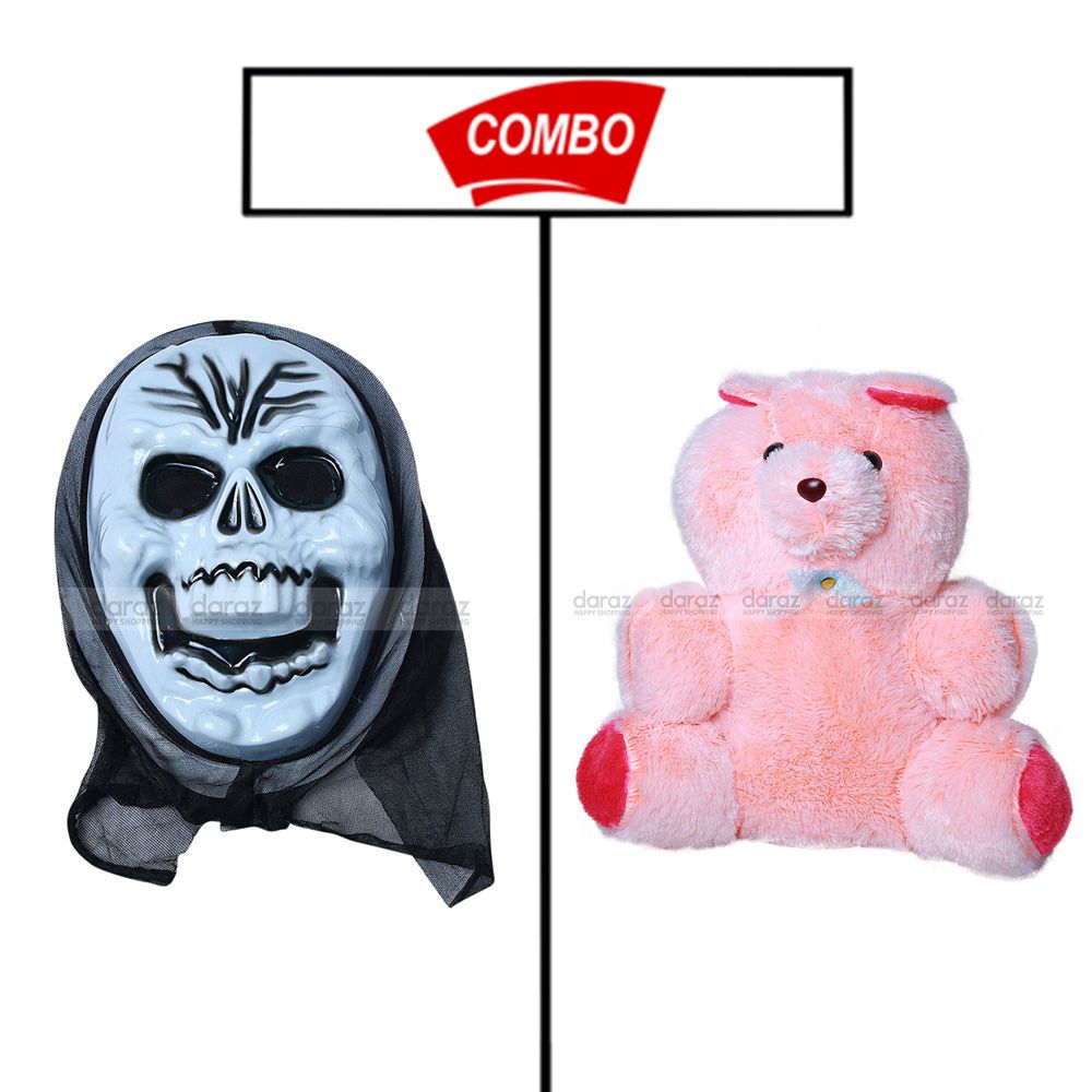 Baby Ghost Mask & Teddy Bare  Combo Pack