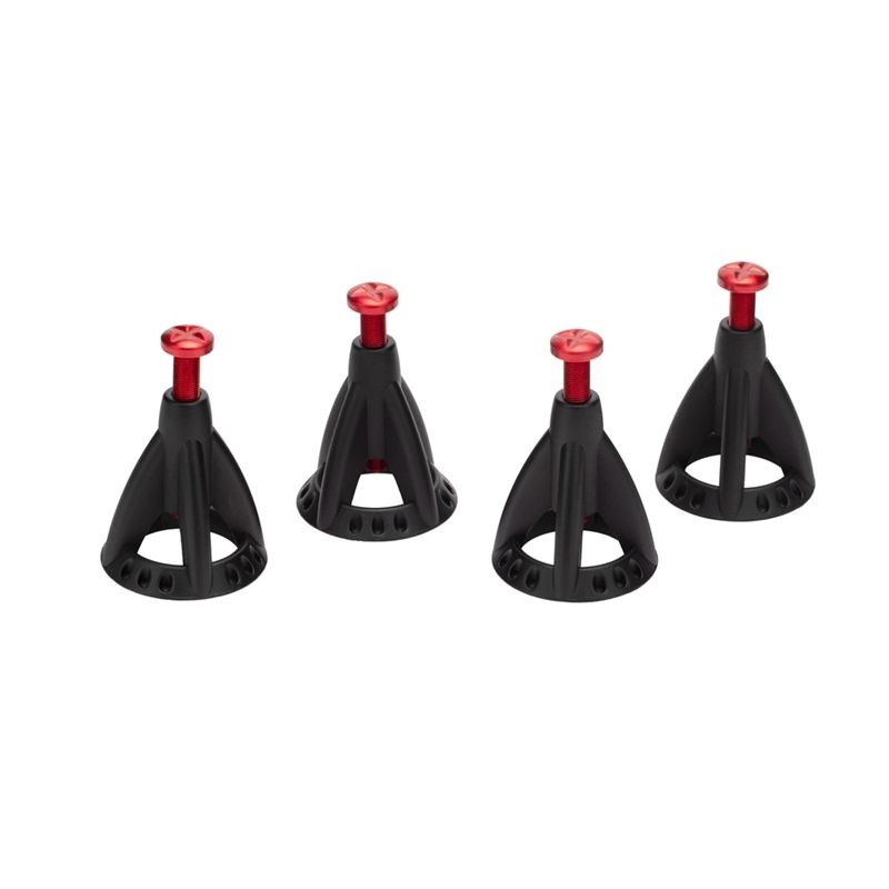 Metal Height Adjustable 6T Jack Repair Stand for 1/10 RC Crawler Car Traxxas TRX4 Axial SCX10 90046 AXI03007,Black,4PCS