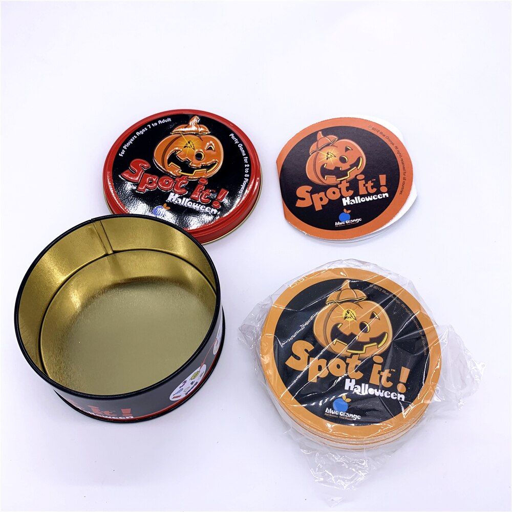 Frozen Harry potter Spot It and Dobble Card Game table Board Game For Dobbles Kids Spot Cards It Go Camping Metal Tin Box toys