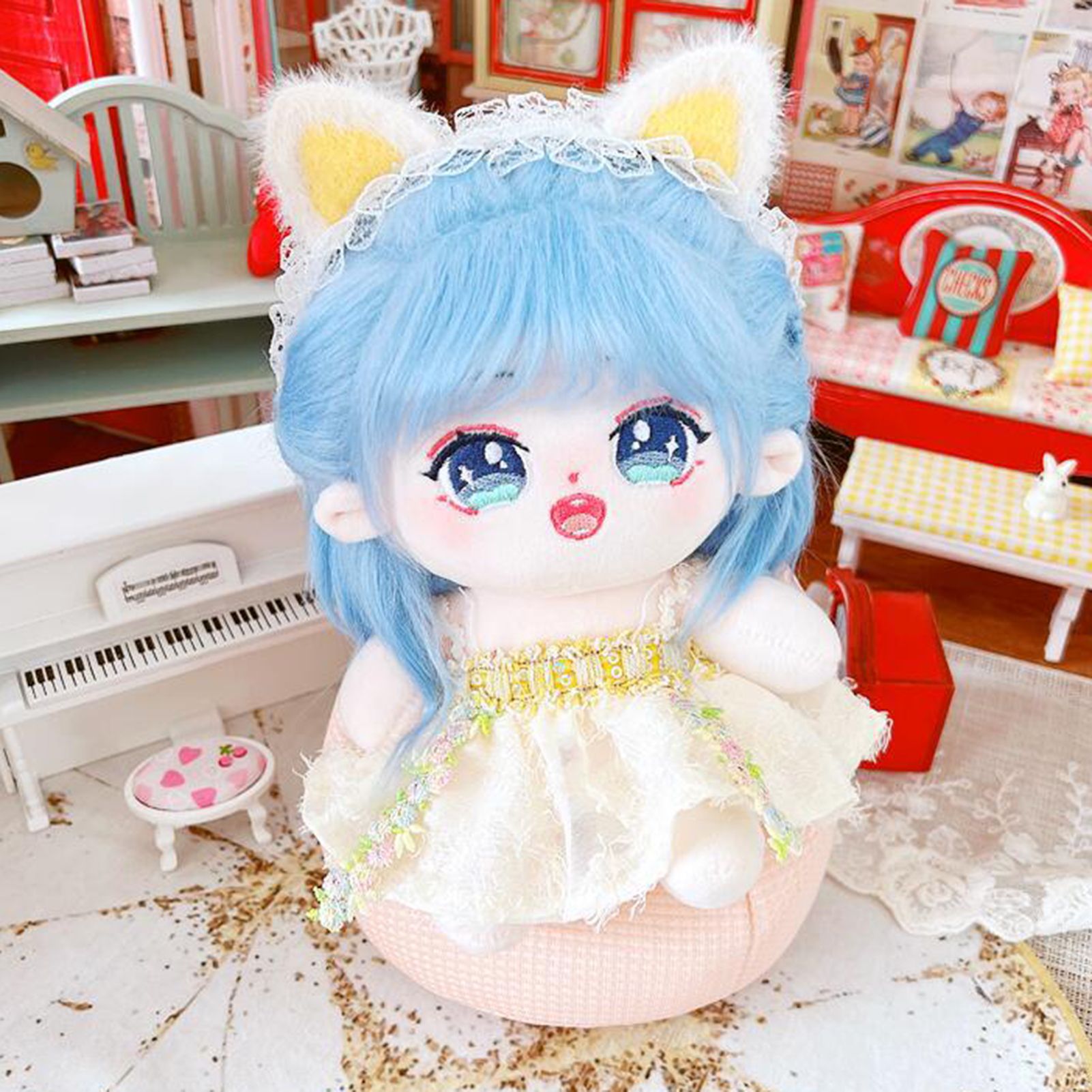 Childrenworld Doll Outfit Multi-purpose Doll Fairy Catkin Suspender Dress