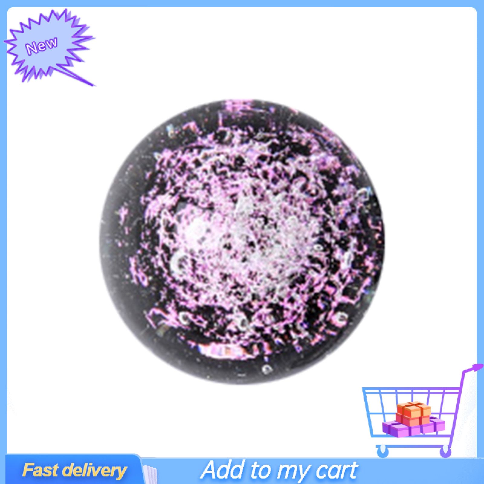 Starry Sky Glass Ball Attractive Home Decor Glass Handmade Universe Crystal Ball for Decor