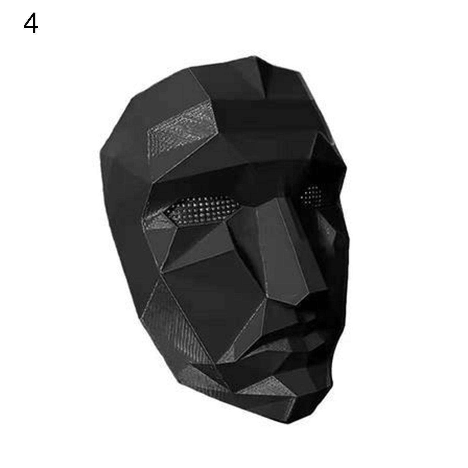 Face Cover Skin-friendly Realistic Looking Plastic Squid Game Themed Villain Face Cover for Home