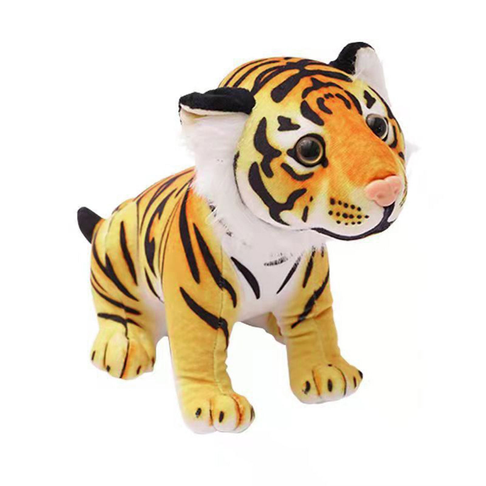 Realistic Tiger Stuffed Toy High Simulation Strong Flexibility Decorative Toy Sitting Posture Simulation Tiger Plush Toy for Children