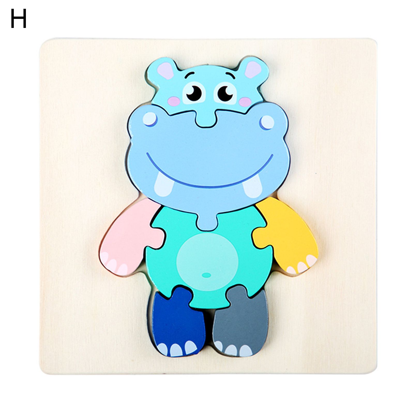 Wooden Puzzle Toys Thicker Materials Learning Trunk Jigsaw Puzzle Toy