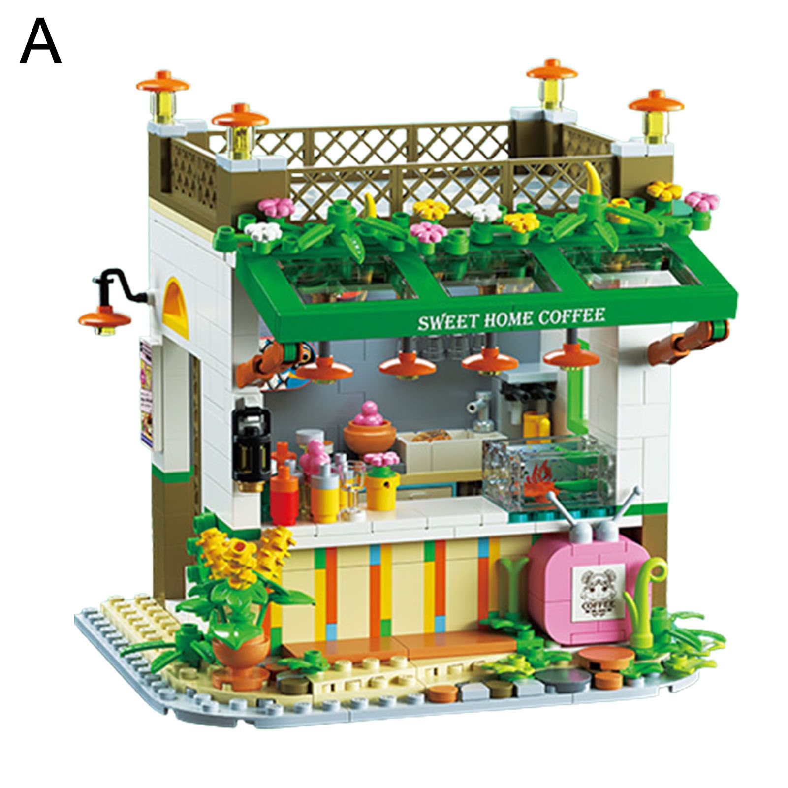 St Building Toy Exquisite Paint City House Building Block Toys