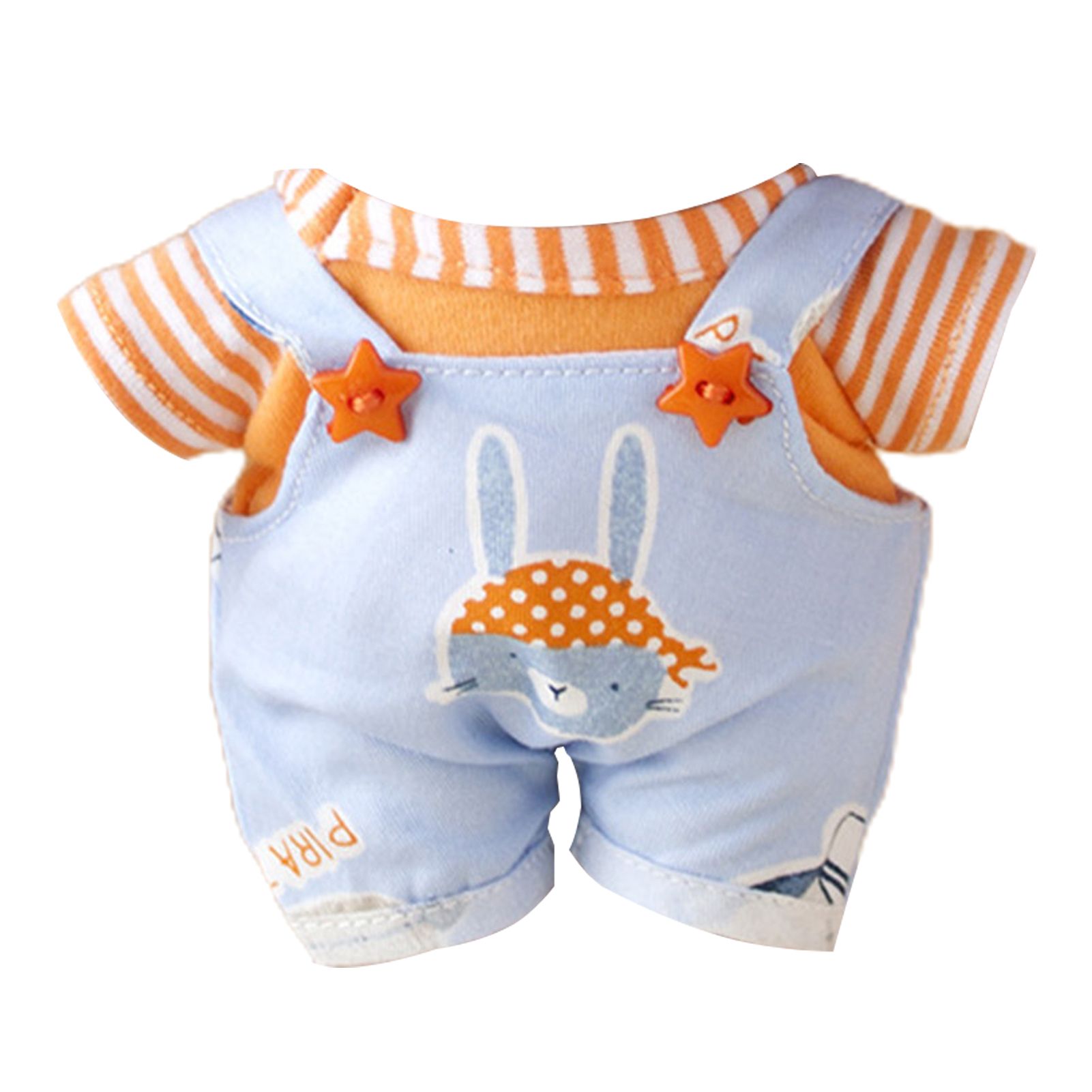 Doll Overalls Fine Workmanship Vibrant Color Collection Idol Plush Toy Overalls for Decor