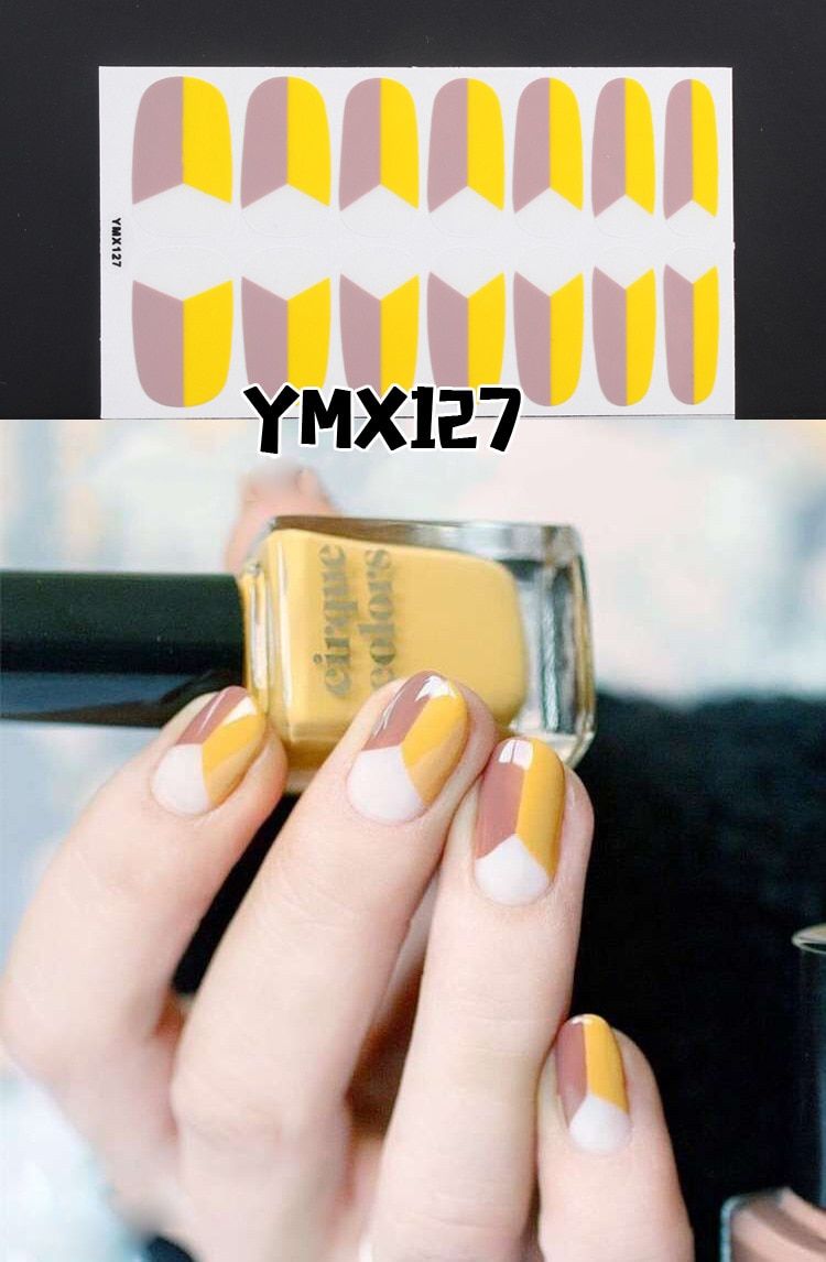 14tips/set Full Cover Nail Stickers Wraps Christmas Design DIY Nail Art Decals Plain Stickers Self Adhesive Manicure Green Blue