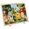 Kids Wooden Farm Underwater Dinosaur World Jigsaw Puzzle Early Educational Toy
