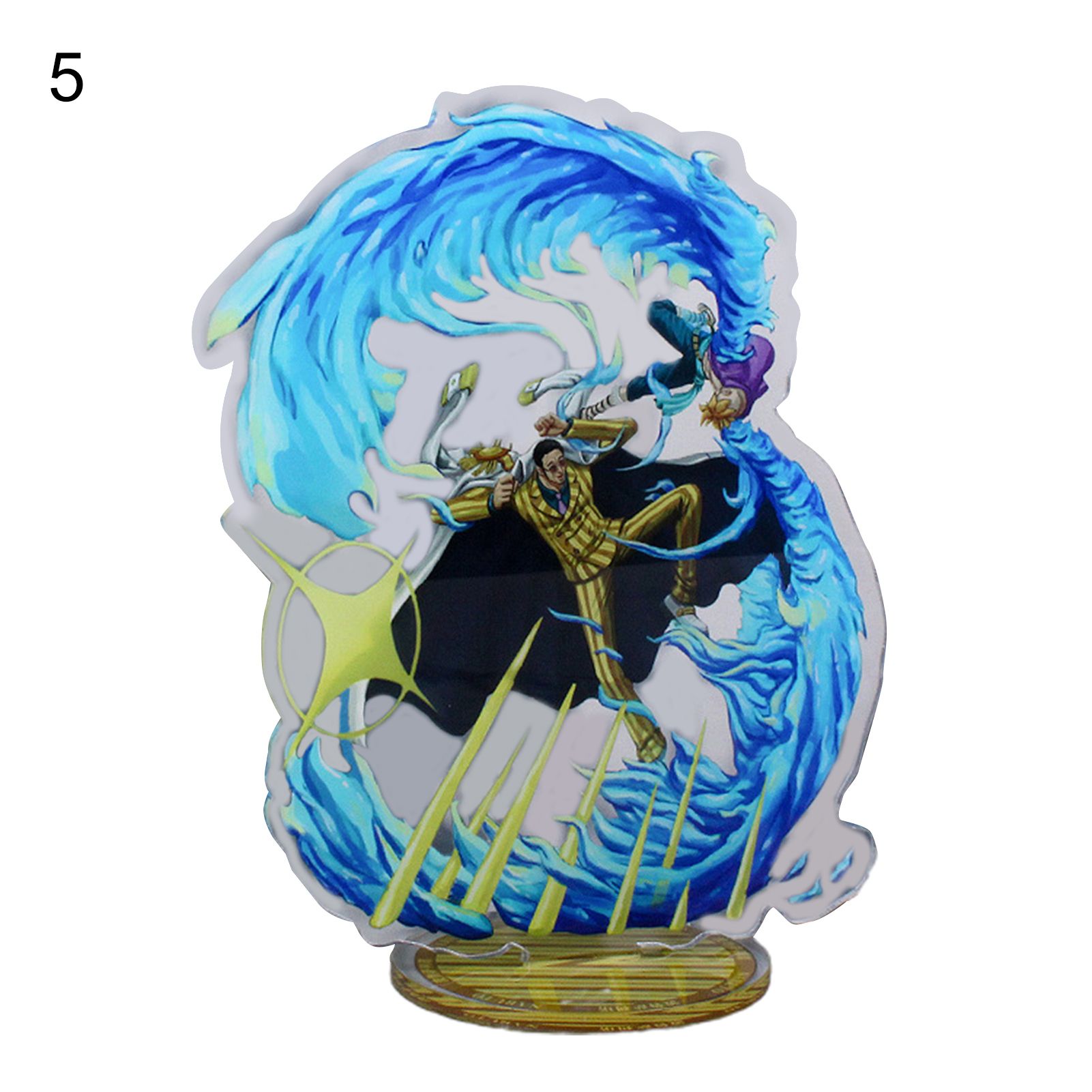 Livecity One Piece Acrylic Standing Anti-crack Exquisite Craftmanship Smallest Detail Anime Collection Luffy Zoro Nami Sanji Robin Standing for Decor