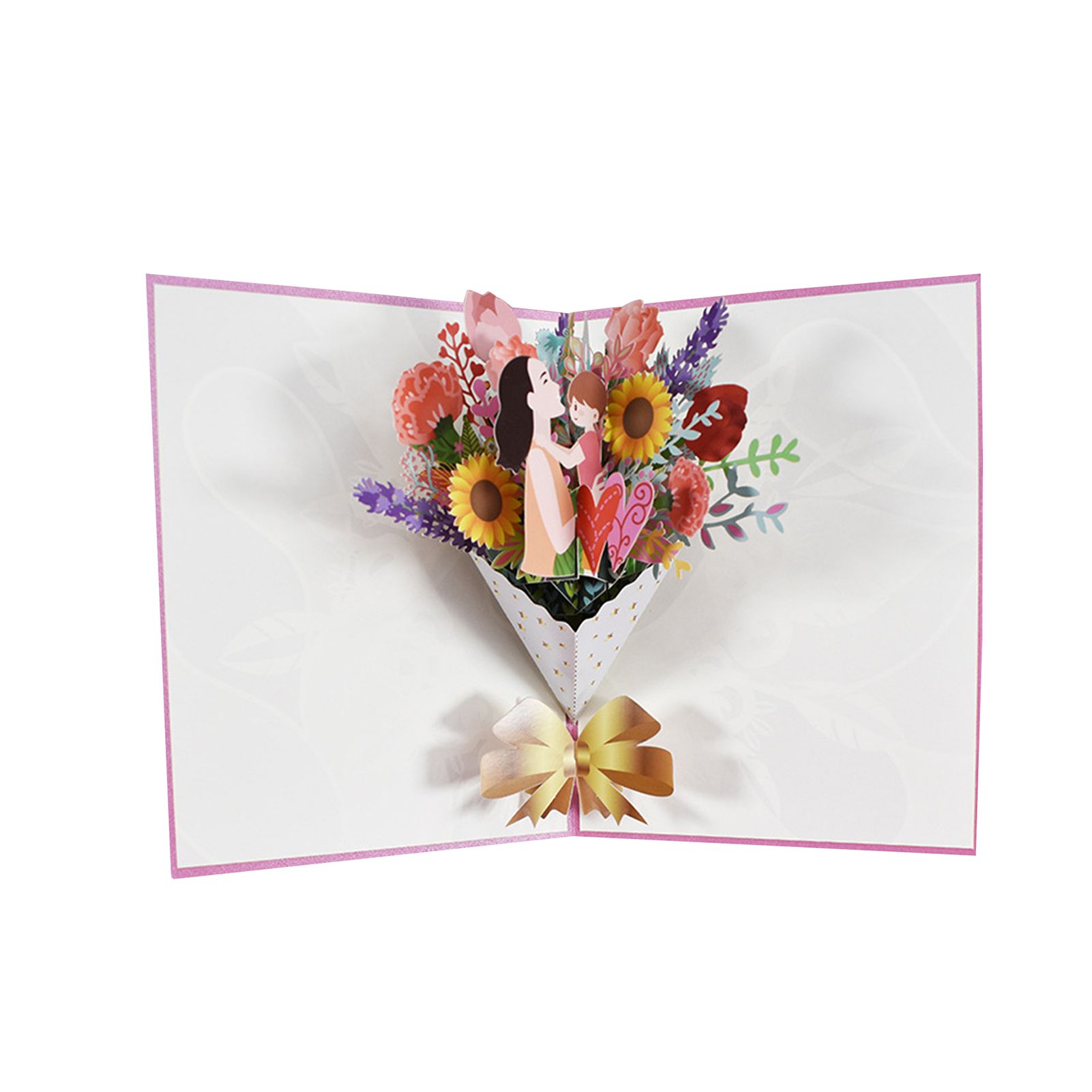 Invitation Card Flower Pattern 3D Greeting Card