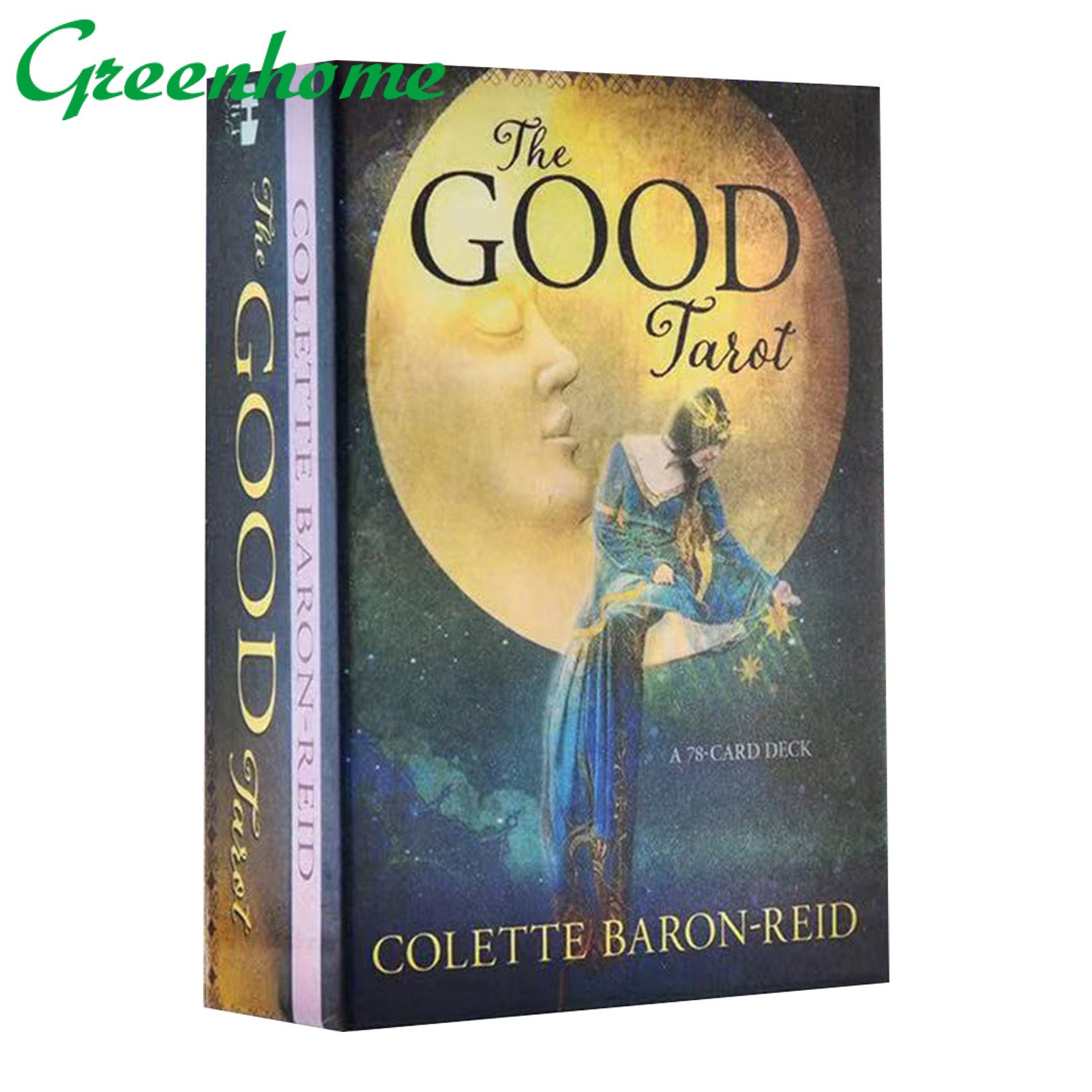 Greenhome 78Pcs/Set Cards Game Tarot Unknown Easy-carrying Exquisite The Good Tarot Oracle Card for Entertainment