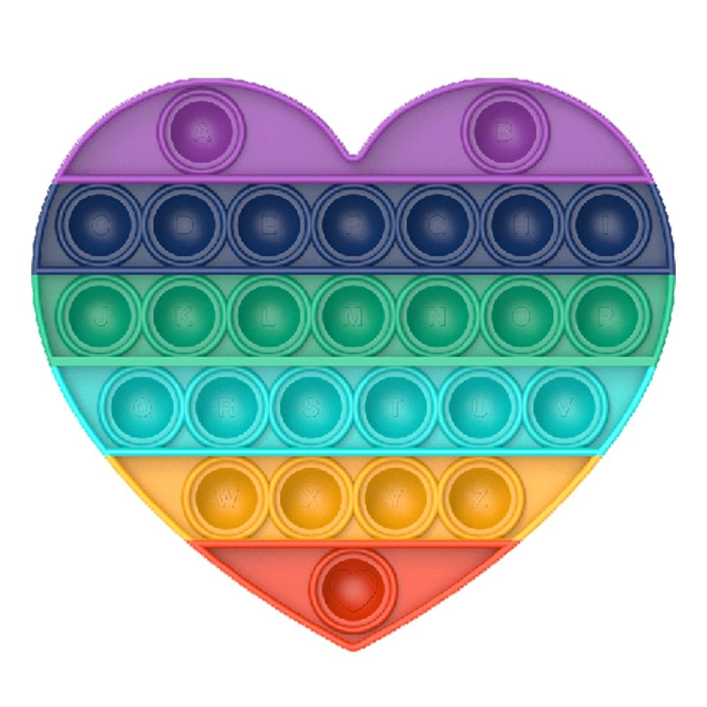 Fidget Toy Push Pop Bubble Sensory Anti Stress Toy Silicone Squeeze for Autism Reliever Stress Anxiety Relief