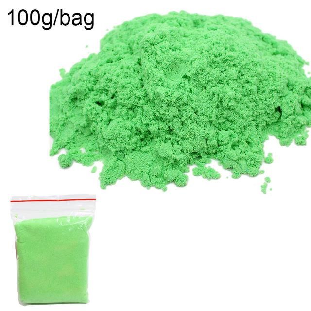 100g Magic Sand Toy Soft Clay Slime Educational Colored Space Sand Supplies Play Sand Antistress Kids Toys For Children