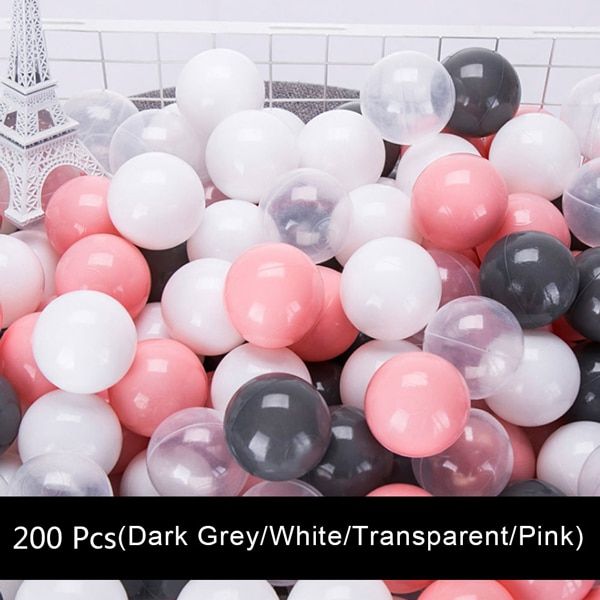 200Pcs Pool Balls Eco-Friendly Colorful Plastic Balls Funny Baby Kid Swim Pit Toy Children Stress Air Outdoor Ocean Wave Ball