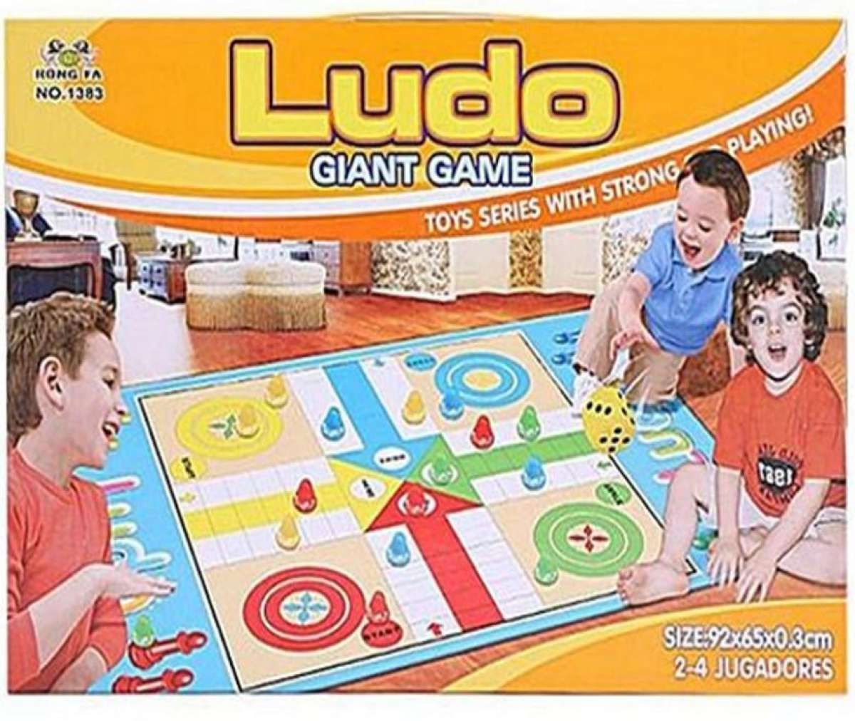 Plastic Ludo Giant Game Set - Multi Color