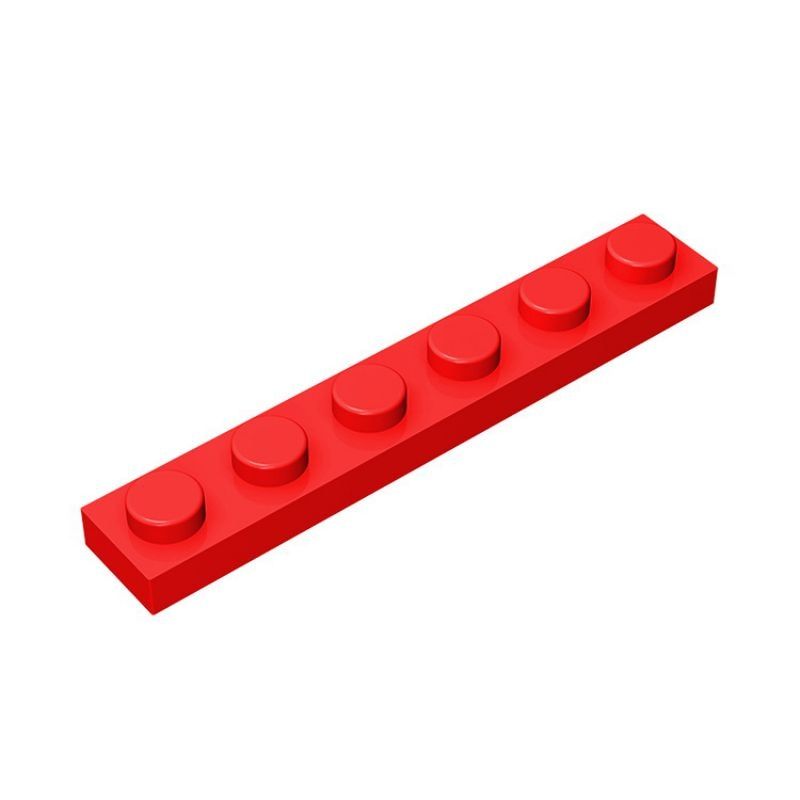 80PCS Building Blocks 3666 Plate 1x6 High-Tech Bricks Assembles Particles DIY Assembly Parts Education Toys For Children Gifts