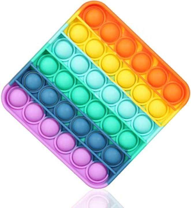 Push Pop Bubble Fidget Sensory Toy Special Needs Stress Reliever Silicone Stress Reliever Toy Squeezes Sensory Toys 1pce - Baby Toys