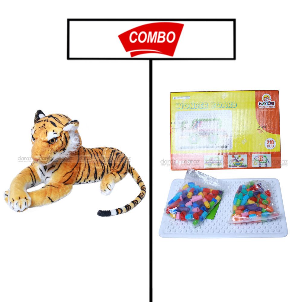 TIGER TEDDY WITH WONDER BOARD TOY COMBO PACK FOR YOUR KIDS