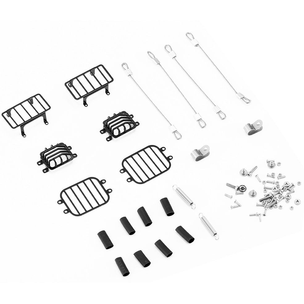 Metal Front Rear Light Protective Shell For 1:10 RC Crawler Traxxas TRX4 TRX6