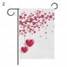 Valentines Day Style Double Sided Printing Flag Banner Home Garden Party Decor