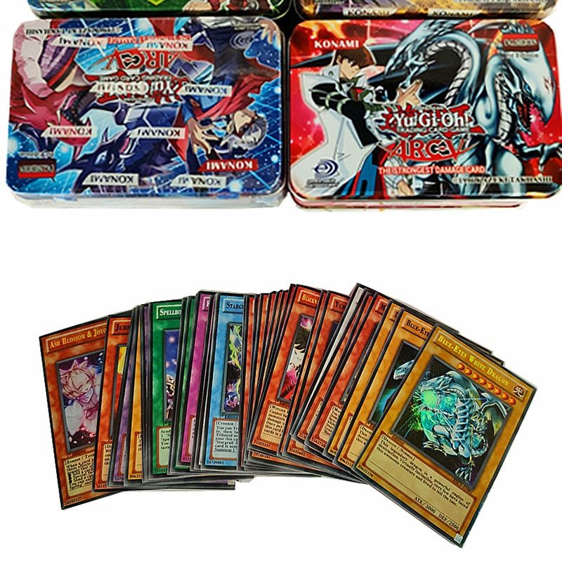 Classic Yu Hi Oh English Game Card Playing Cartoon Yugioh Card Box Holder Collectibles 40 PCs Flash Cards Cool Boy Souvenir