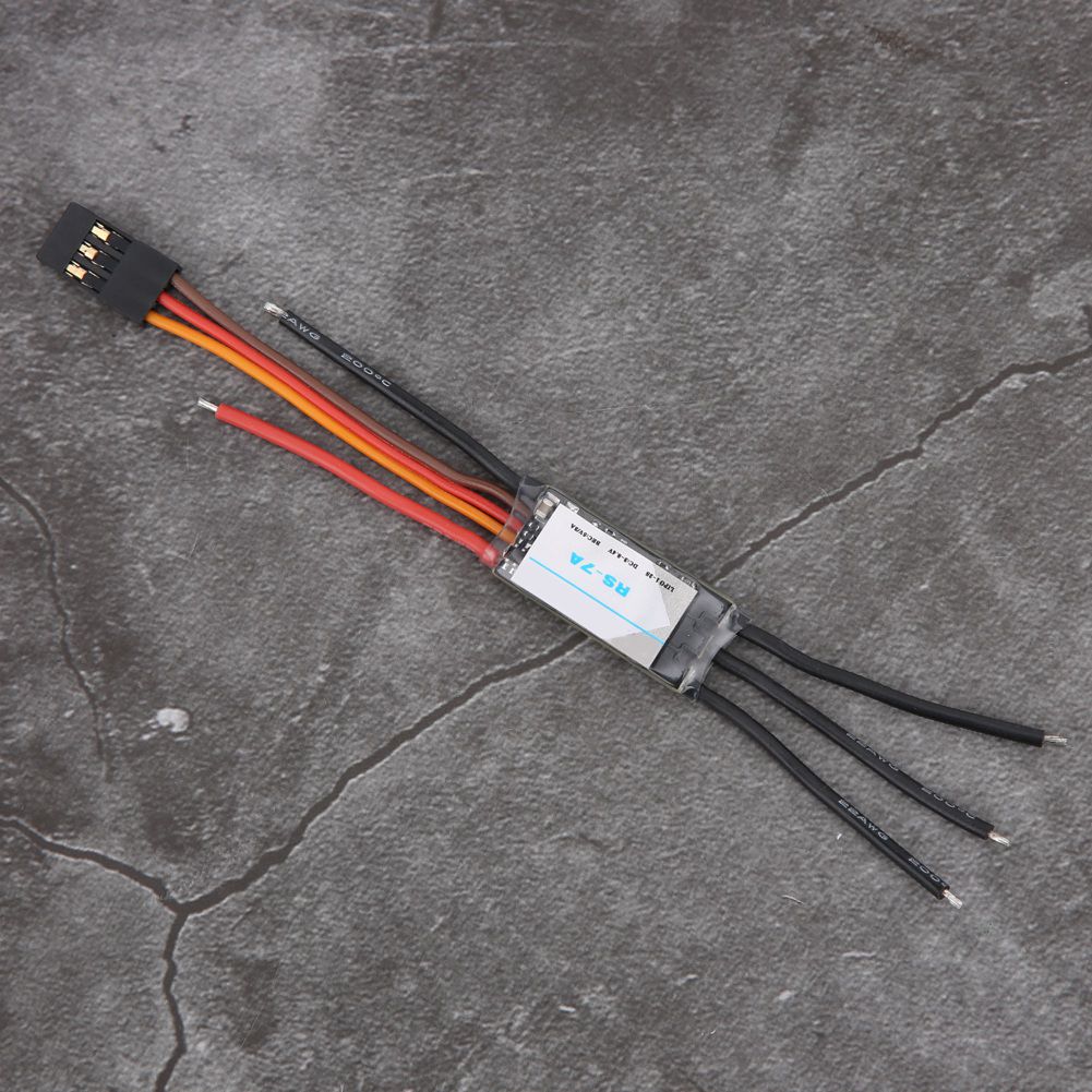 RC Airplane ESC 7A Electronic Speed Controller 1‑2S with BEC Accessory for Fixed Wing Aircraft