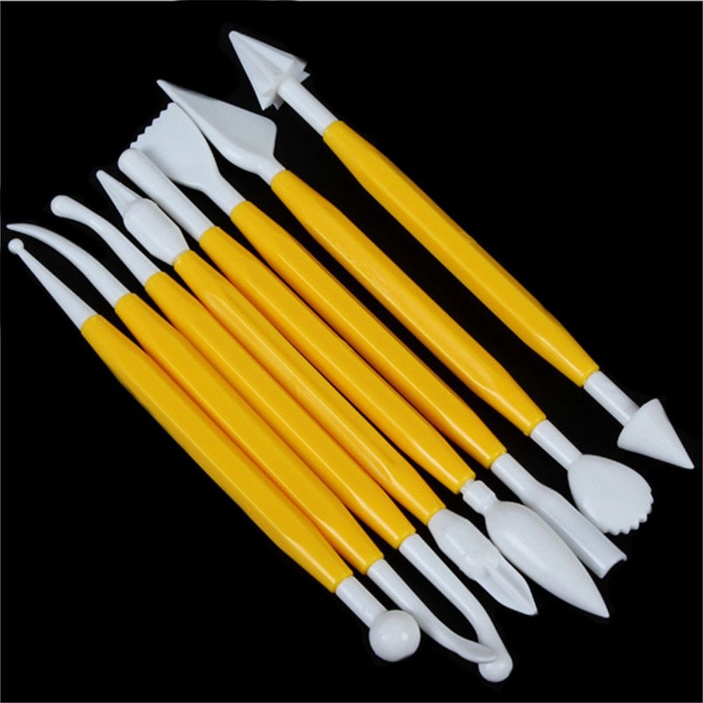 8pcs/set Plastic Clay Sculpting Set Polymer Modeling Clay Tools Polyform Sculpey Tools Set For Shaping Clay Playdough Tools Toys