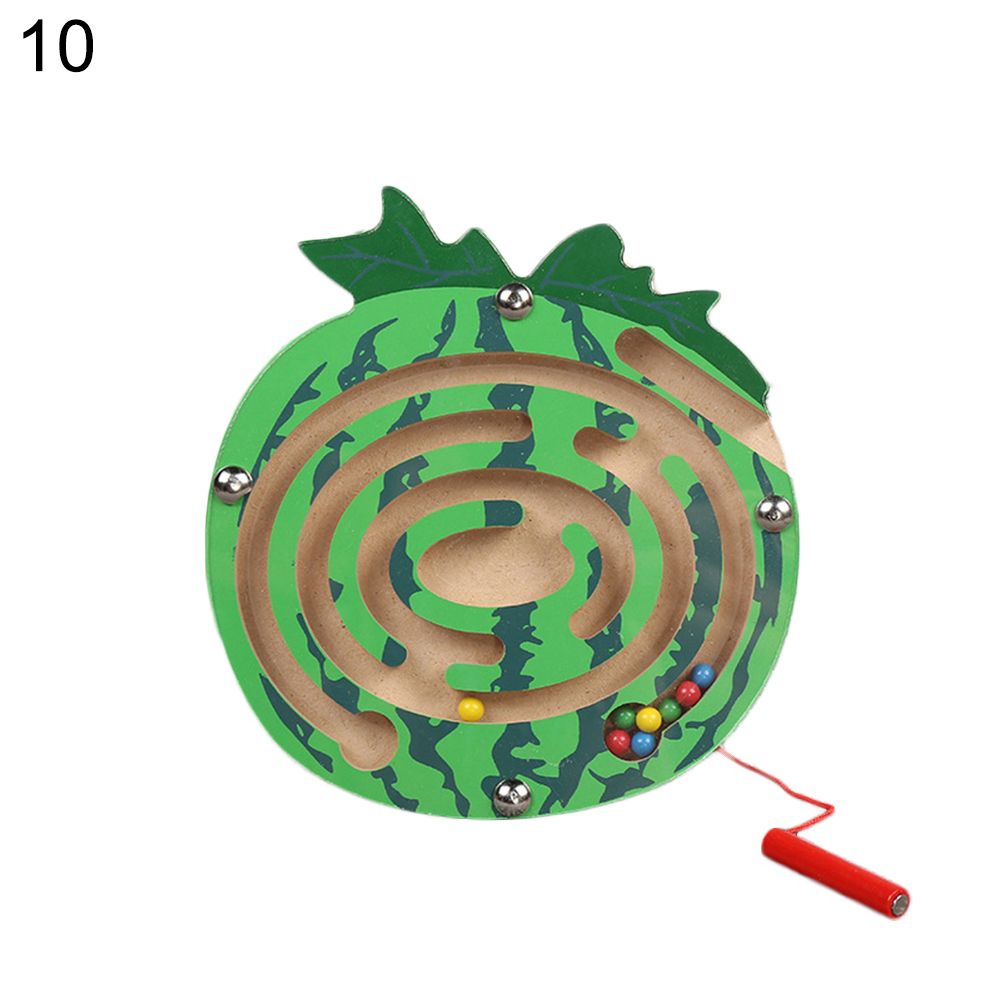 Mini Fish Duck Animal Shape Magnetic Roll-on Labyrinth Maze Children Puzzle Toy