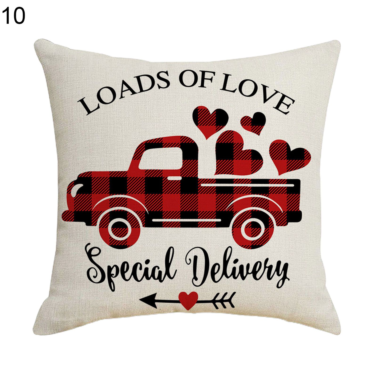 low Case Eye-catching Decorative Valentines Cushion Case