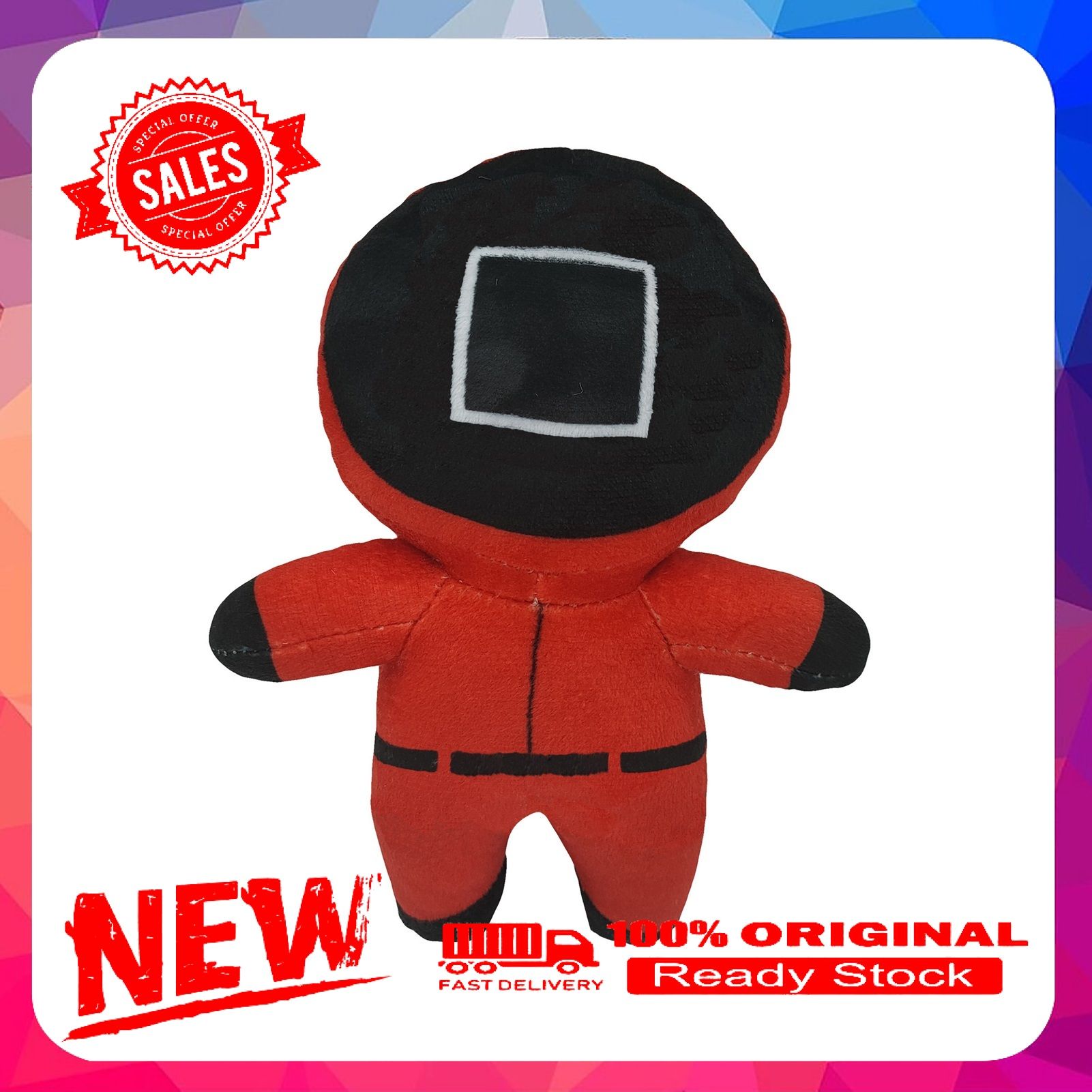 Vist Fox Plush Toys Adorable Tear Resistant Plush Cartoon Squid Game Character Toys for Home