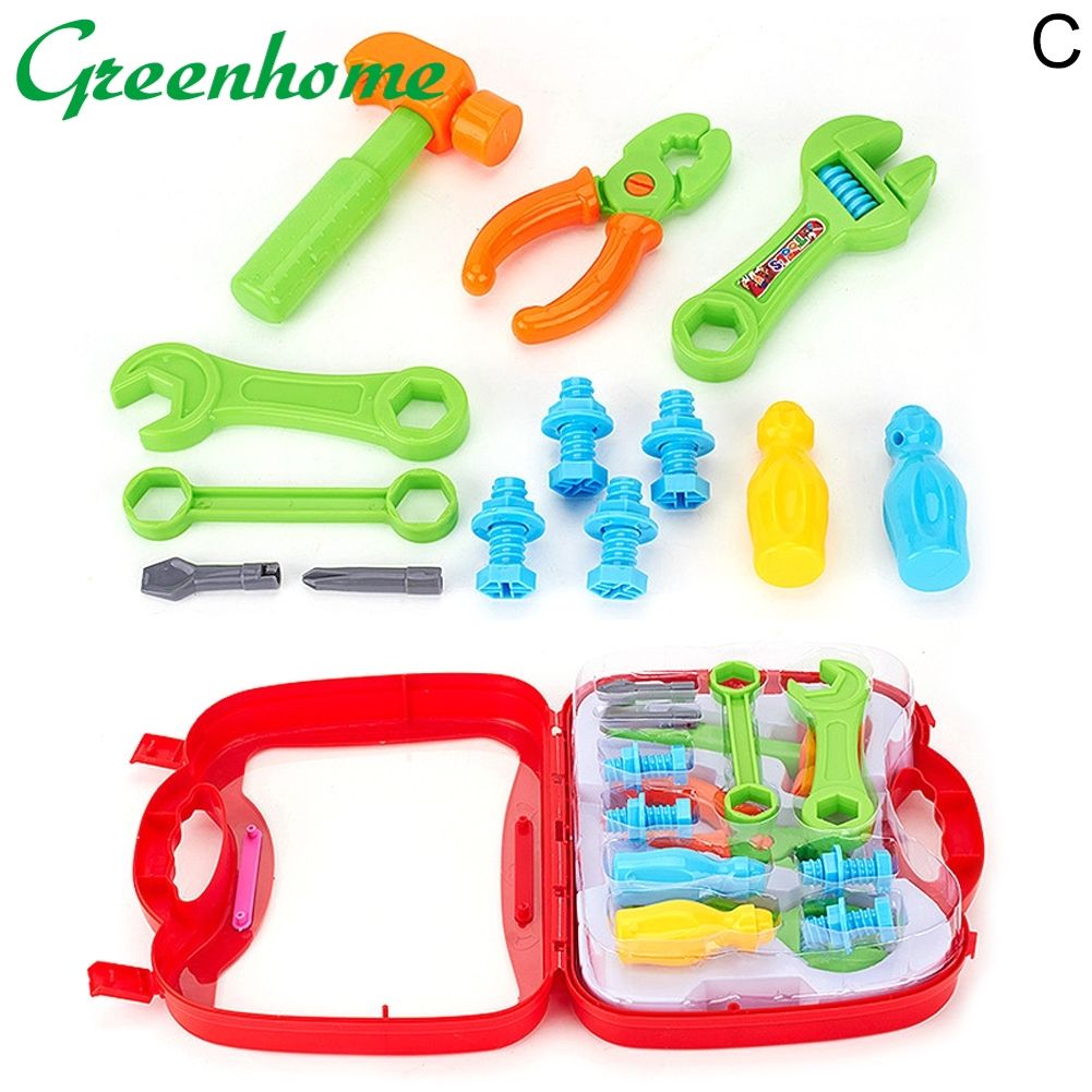 Greenhome Child Boy Cute  Repair Tool Set Assembling Educational Toy Kids Gift