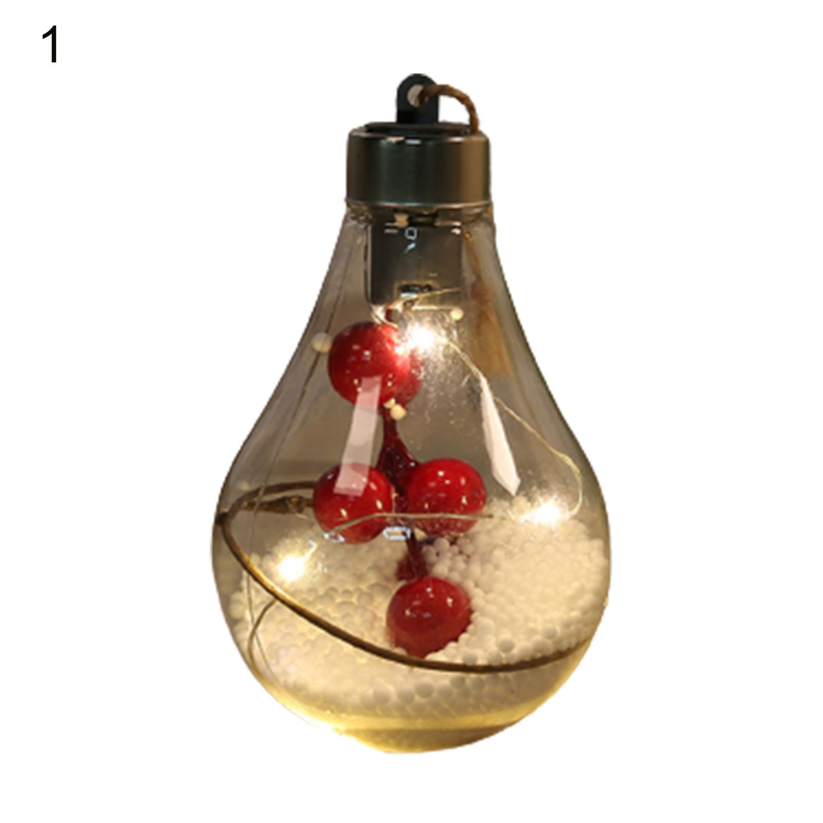 Hanging Bulb Ball Delicate Decorative Glow Christmas LED Bulb Ball