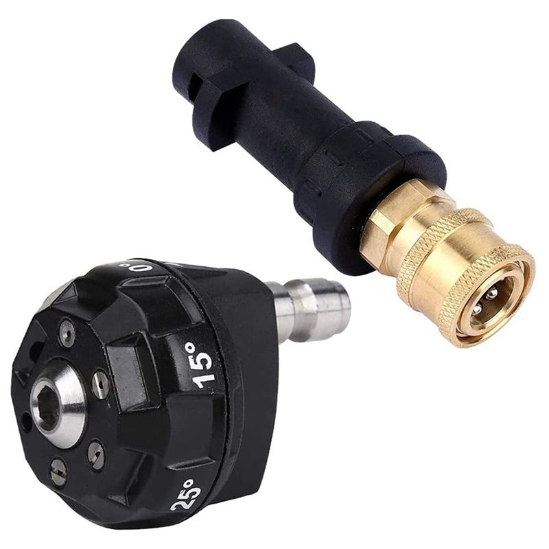NANLIY- High Pressure Washer Nozzle Tip High Pressure Washer Adapter for K2 to K7 6 in 1 Quick Conversion Nozzle Tip, 4000 PSI